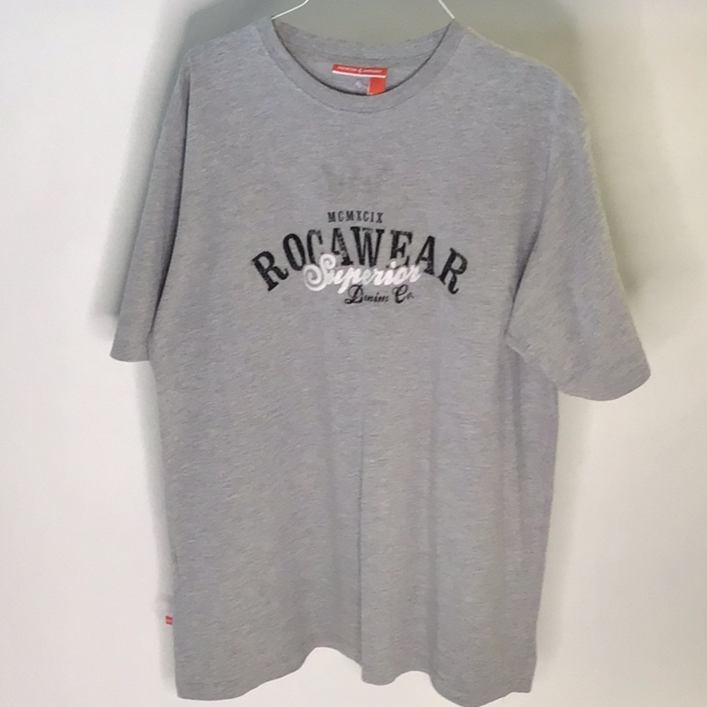 RocaWear Superior Mens Gray TShirt SZ XL